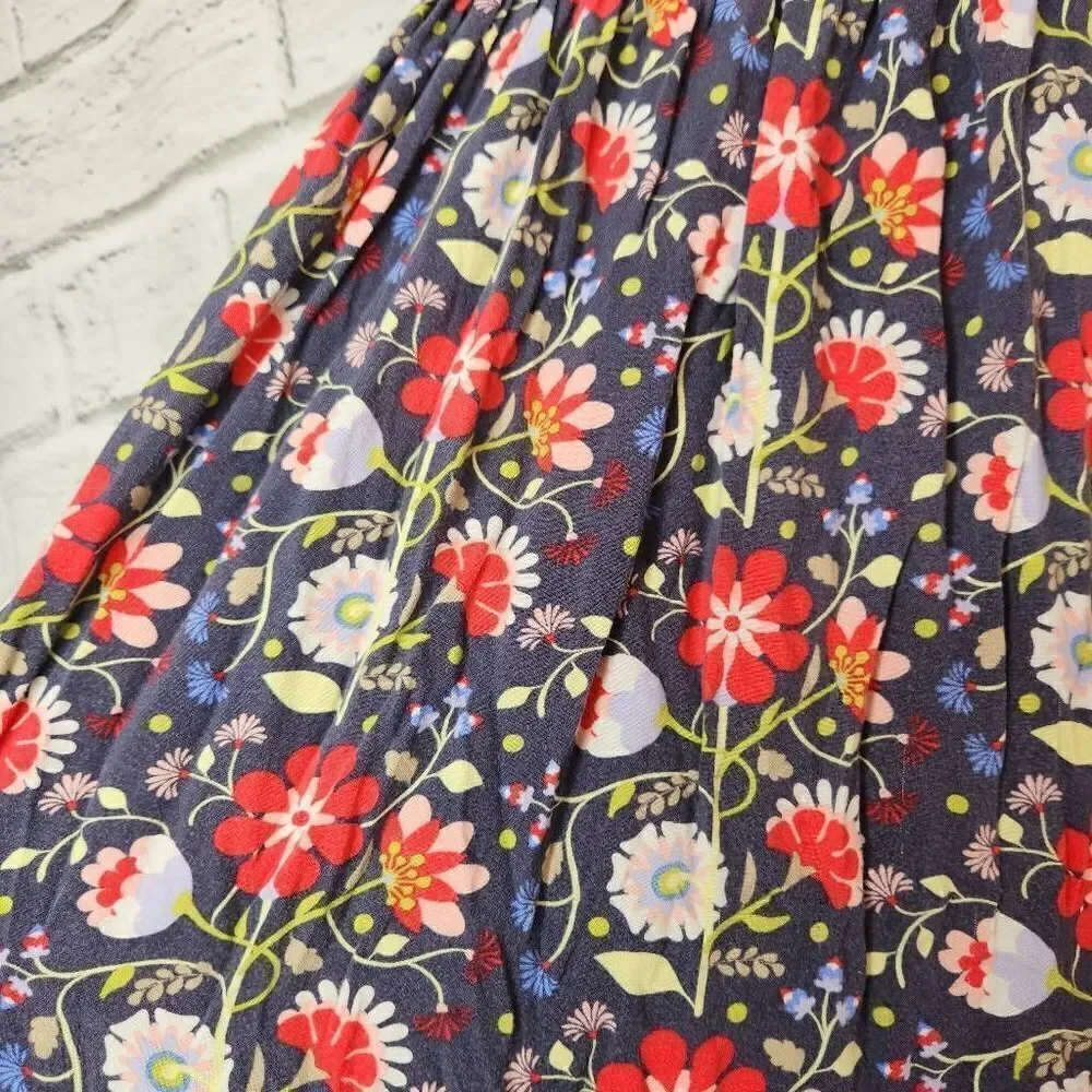 Matilda Jane 435 Floral Sleeveless Fit & Flare Dress Multicolor Size 14 Rayon
